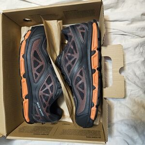 Red Wing Black and Orange Safety Toe Athletic Shoes